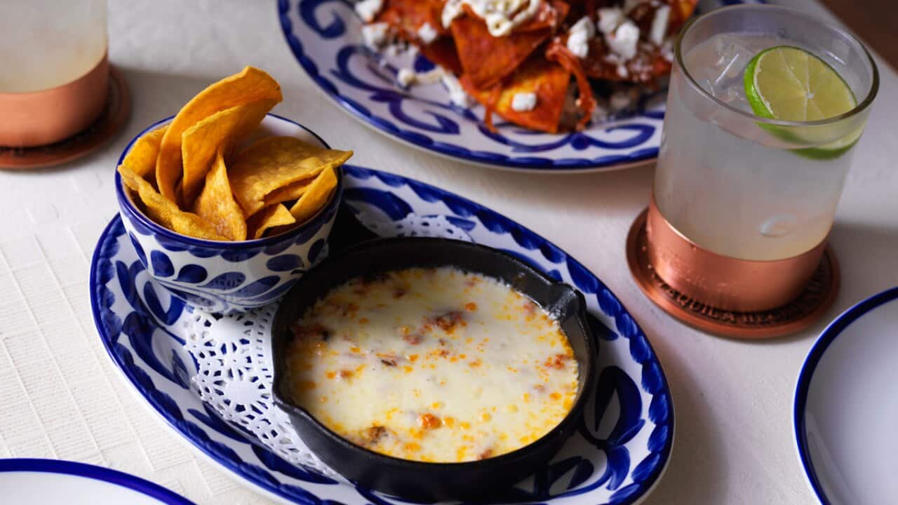 Queso fundido, or melted cheese with chorizo, is case in point of Bar Patron's new good times Mexican menu.