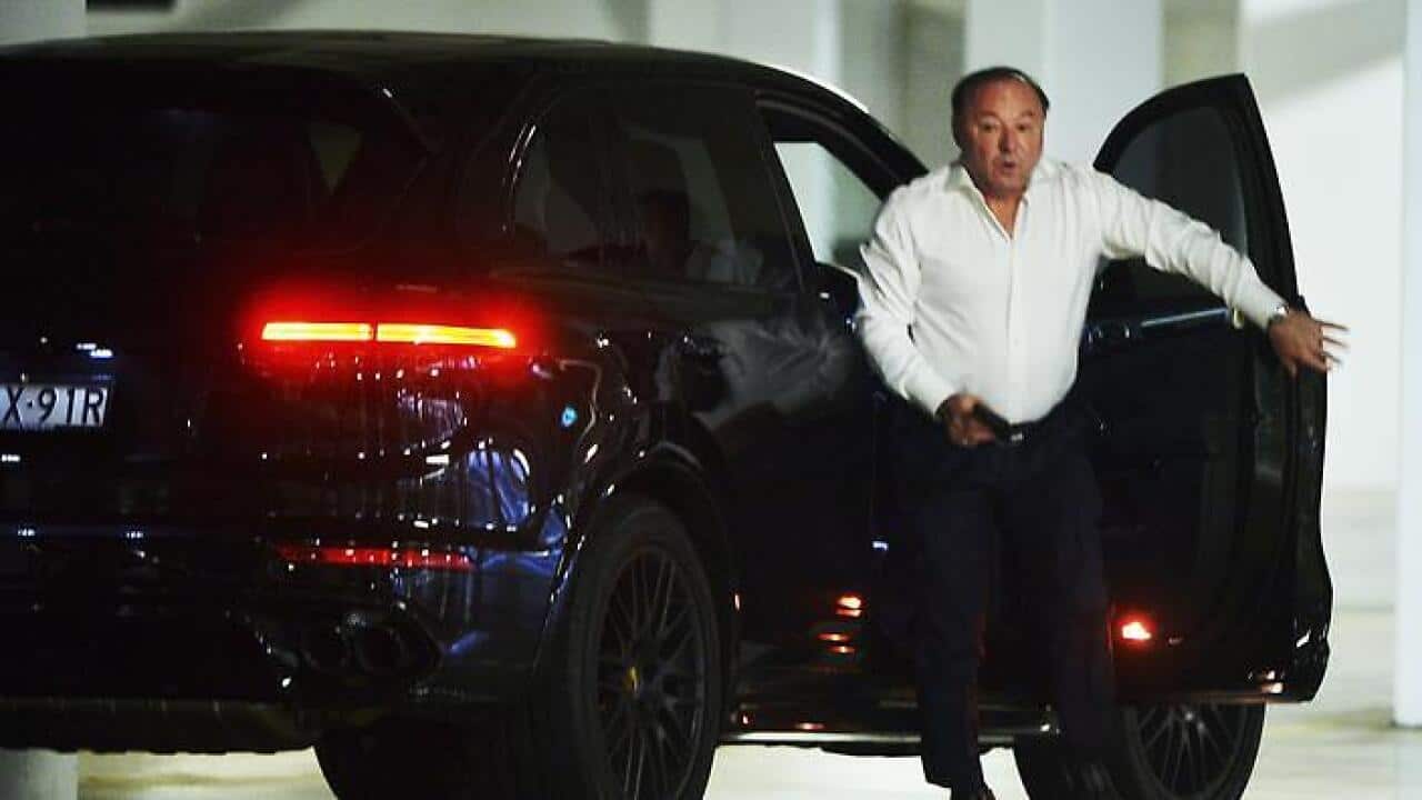 Lubo Jack Raskovic exits his car