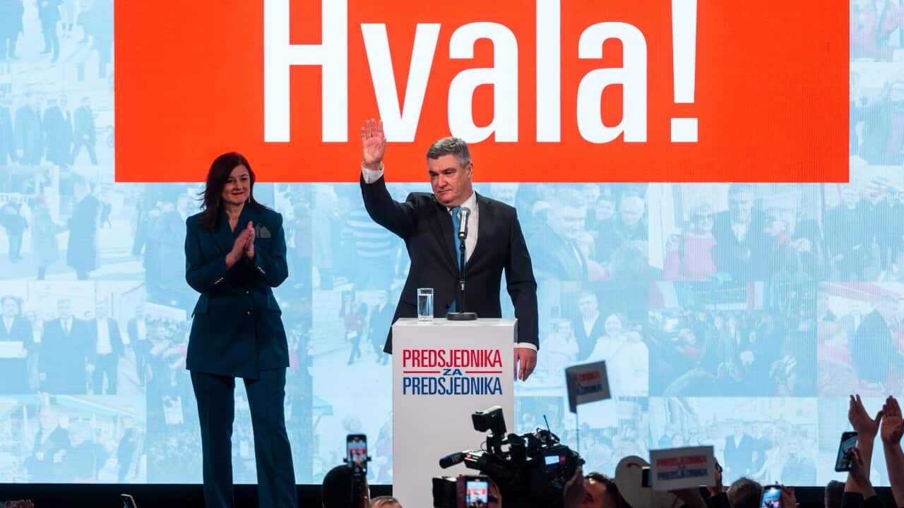 Re-elected Croatian President Zoran Milanovic