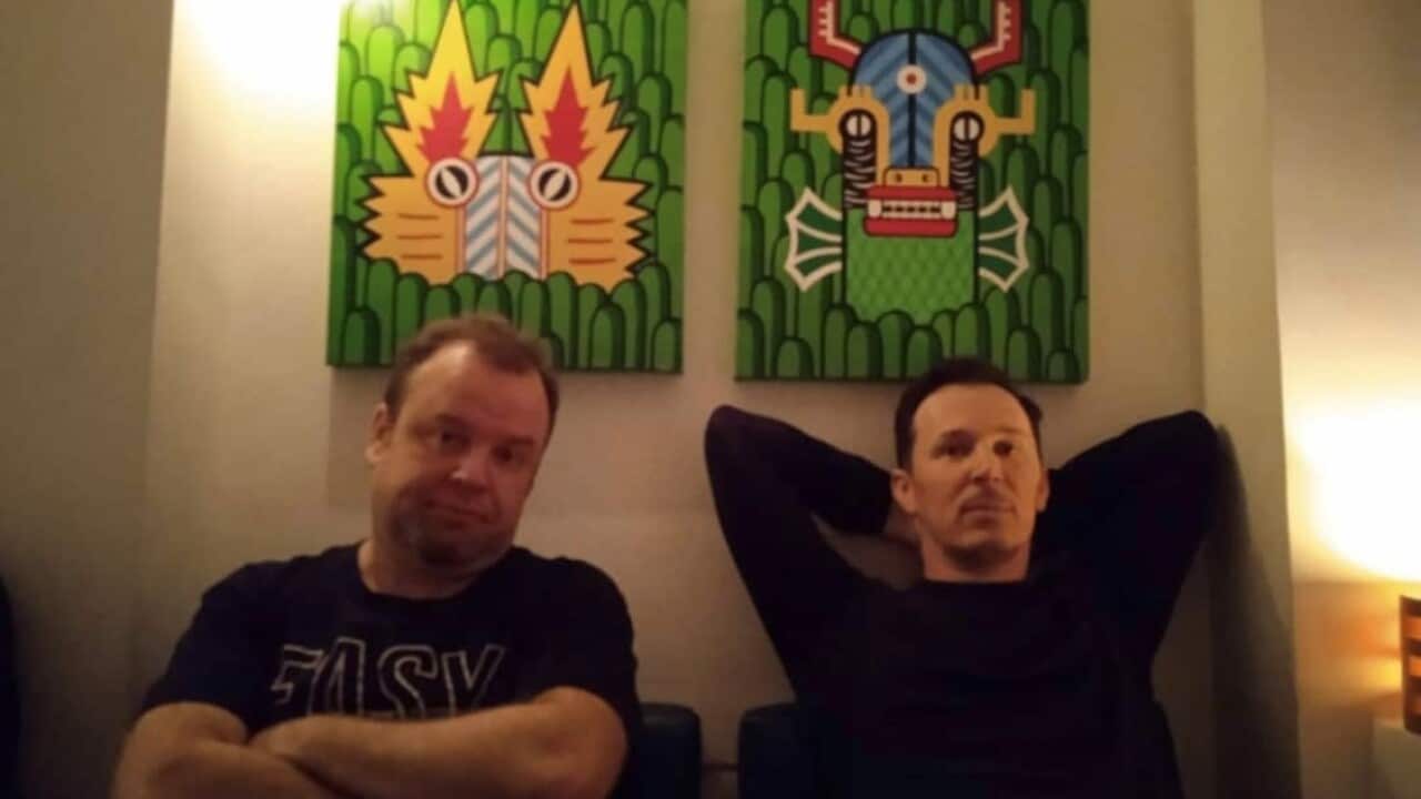 Expats Sergey (left) and Nikolay.