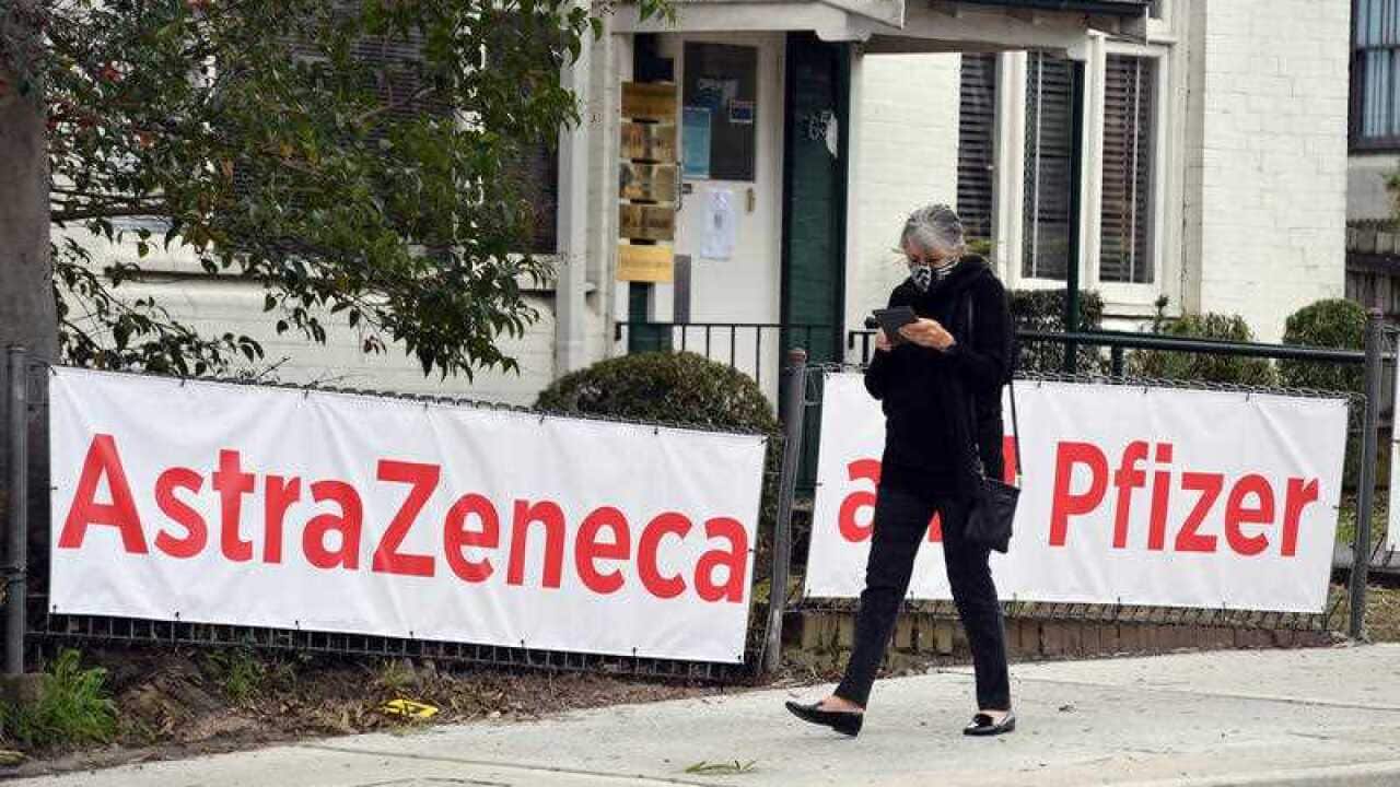 Signs of AstraZeneca and Pfizer vaccines