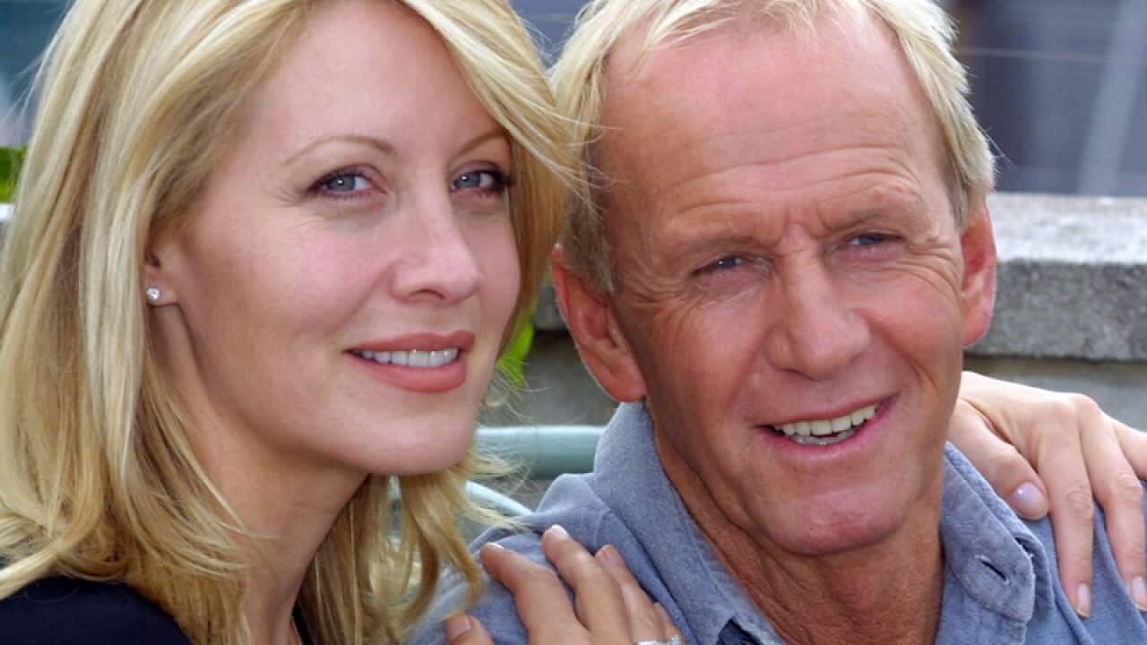 Paul Hogan with his co-star wife Linda Kozlowski