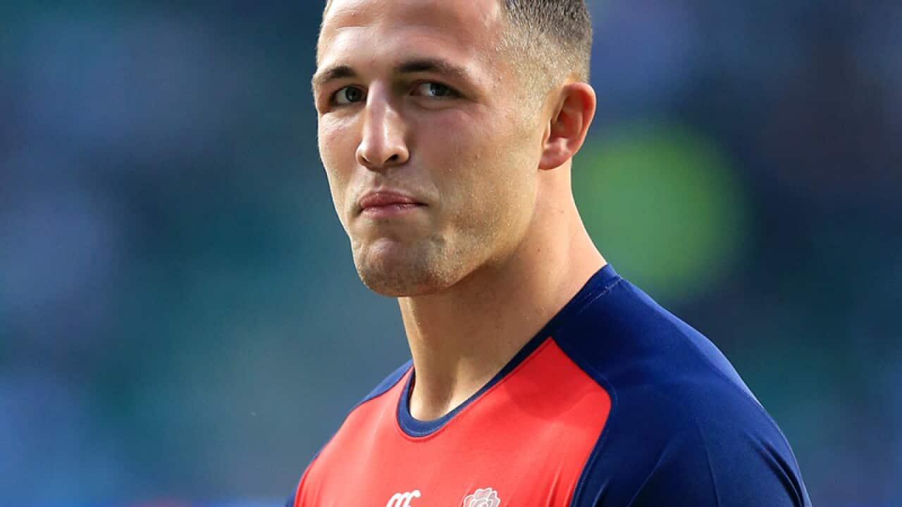 England's Sam Burgess at Twickenham