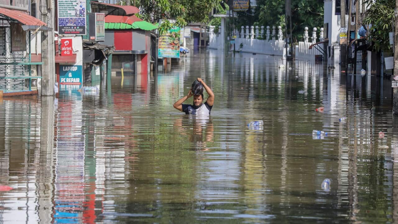 Flooding in Sri Lanka after heavy rainfall