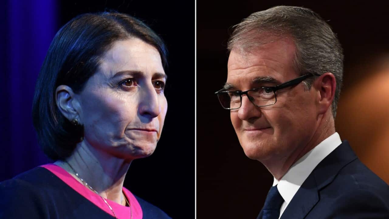 NSW Premier Gladys Berejiklian (left) and Opposition Labor Leader Michael Daley (AAP)