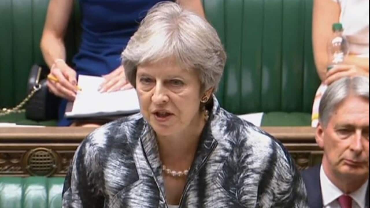 Prime Minister Theresa May says she's sticking to her guns on Brexit.