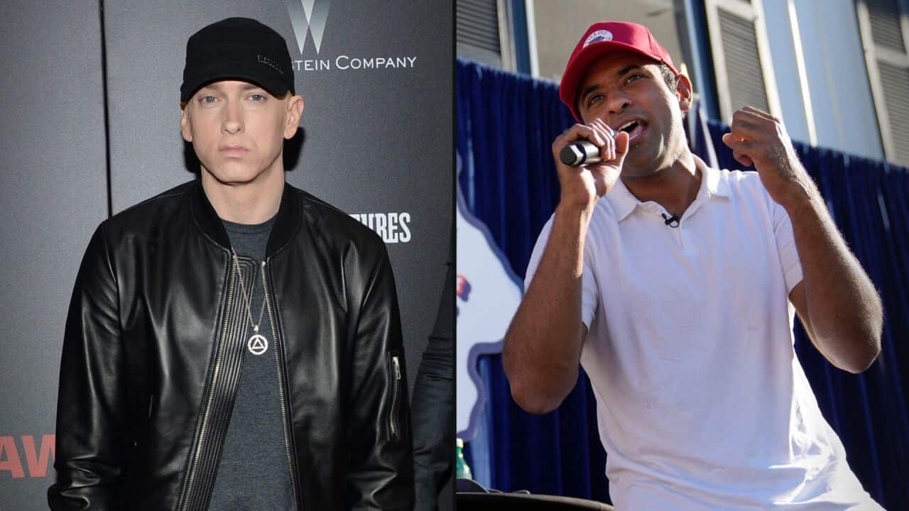 Eminem has ordered a Republican presidential candidate to stop performing his songs Eminem has ordered a Republican presidential candidate to stop performing his songs