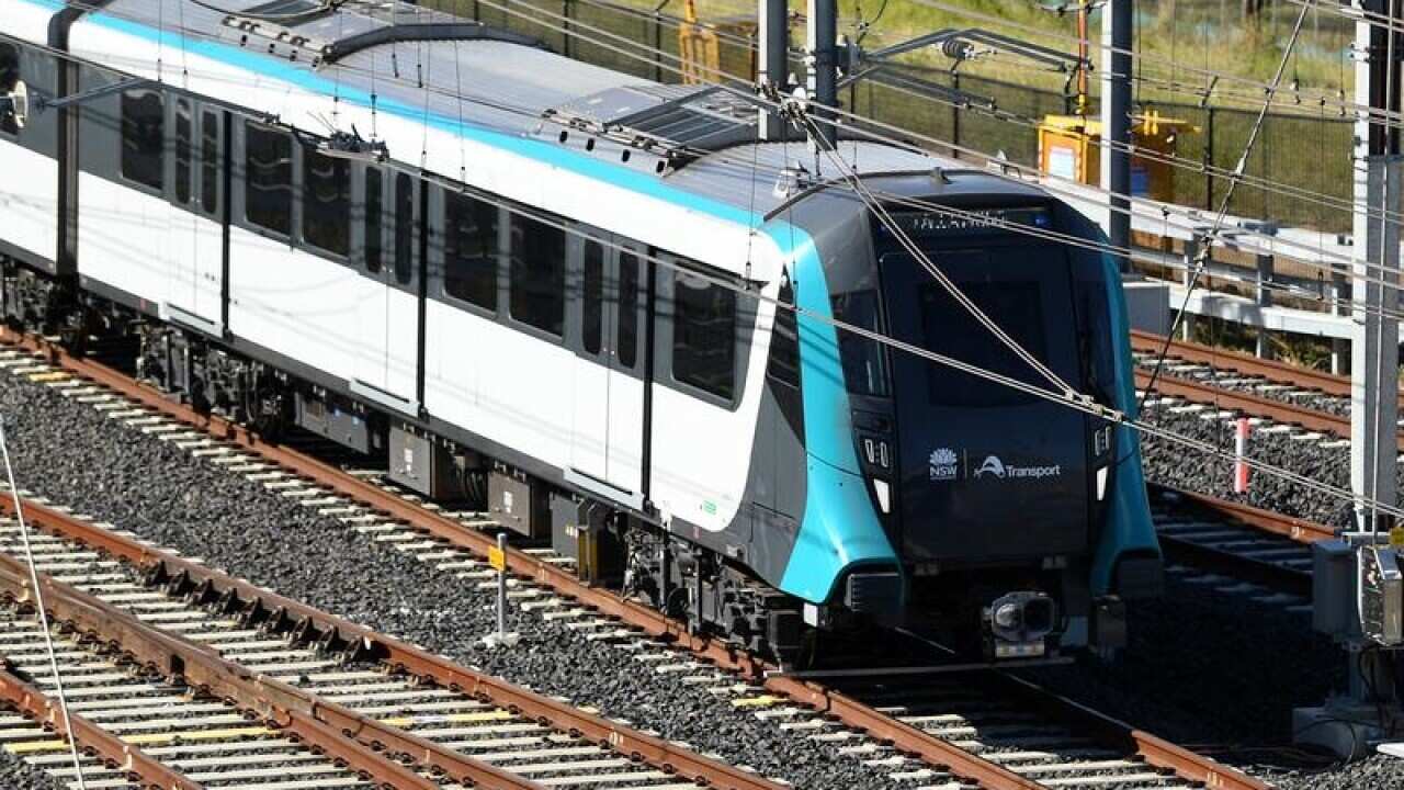 A North West Metro train in Sydney.