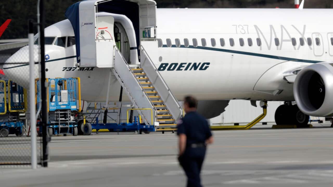 A Boeing 737 Max 8