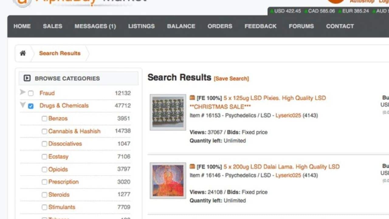 AlphaBay screenshot