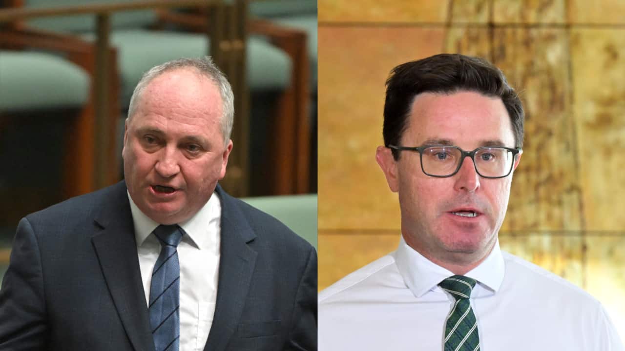 Composite image of Barnaby Joyce and David Littleproud