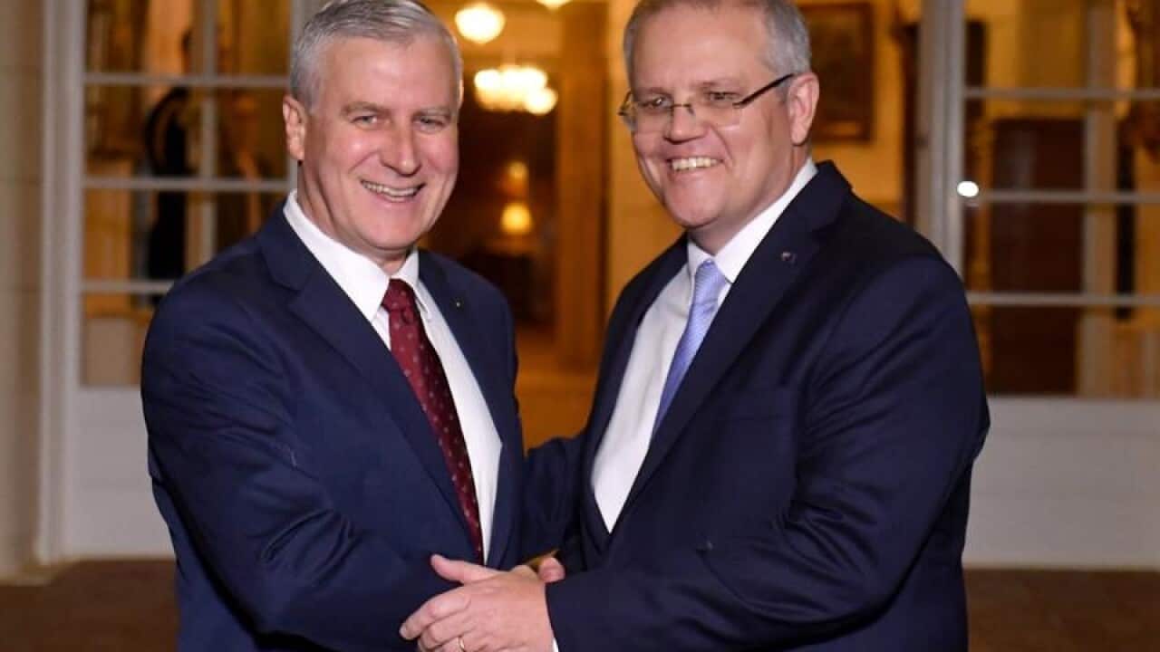 Deputy PM Michael McCormack and Prime Minister Scott Morrison.
