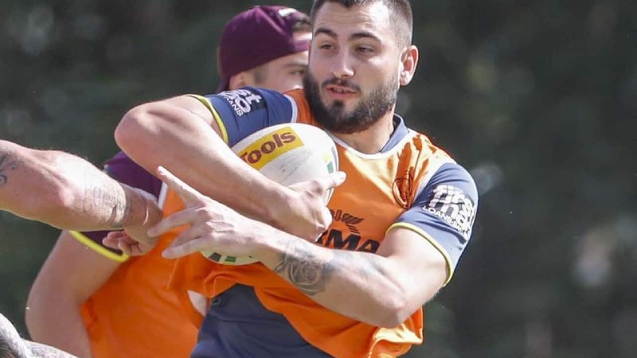 Jack Bird at Brisbane training