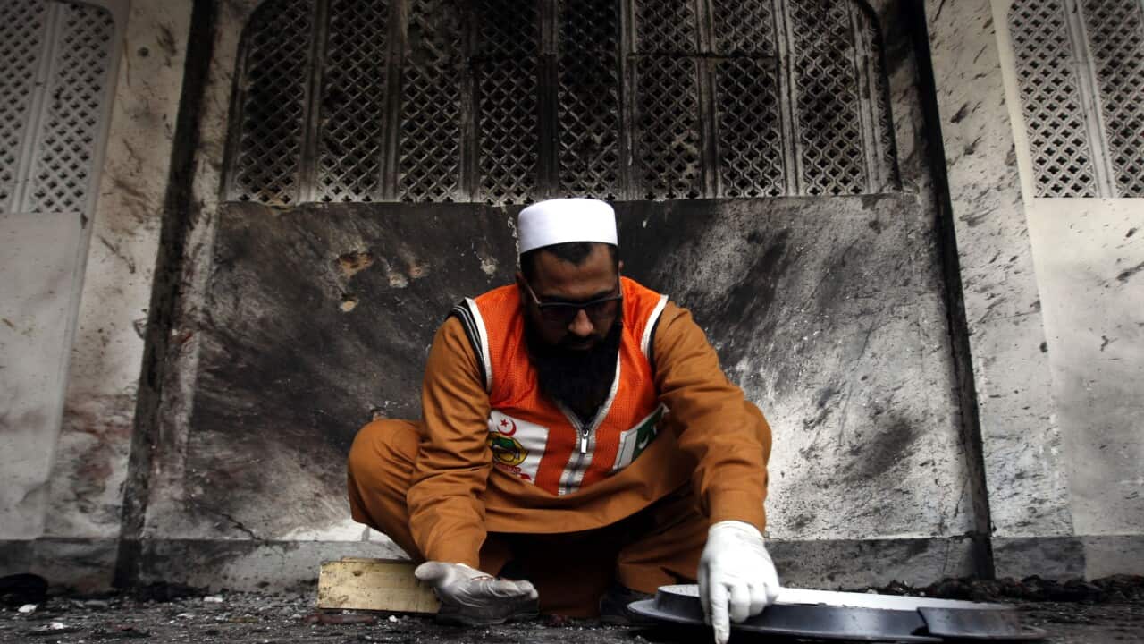 Suicide attack on a Shia mosque in Peshawar, Pakistan, February 13 2015