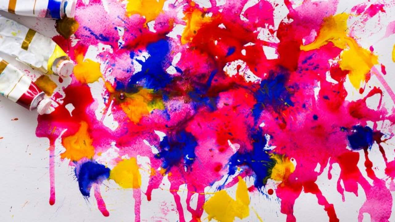 Artistic colorful drawing