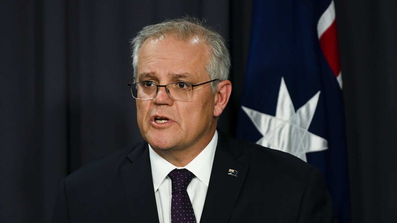Prime Minister Scott Morrison announcing the support payments