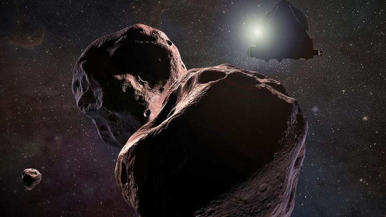 An artist's impression of NASA's spacecraft encountering Ultima Thule