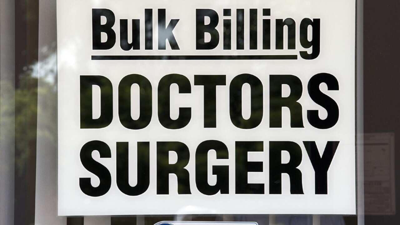 Bulk Billing, Doctors Surgery sign.