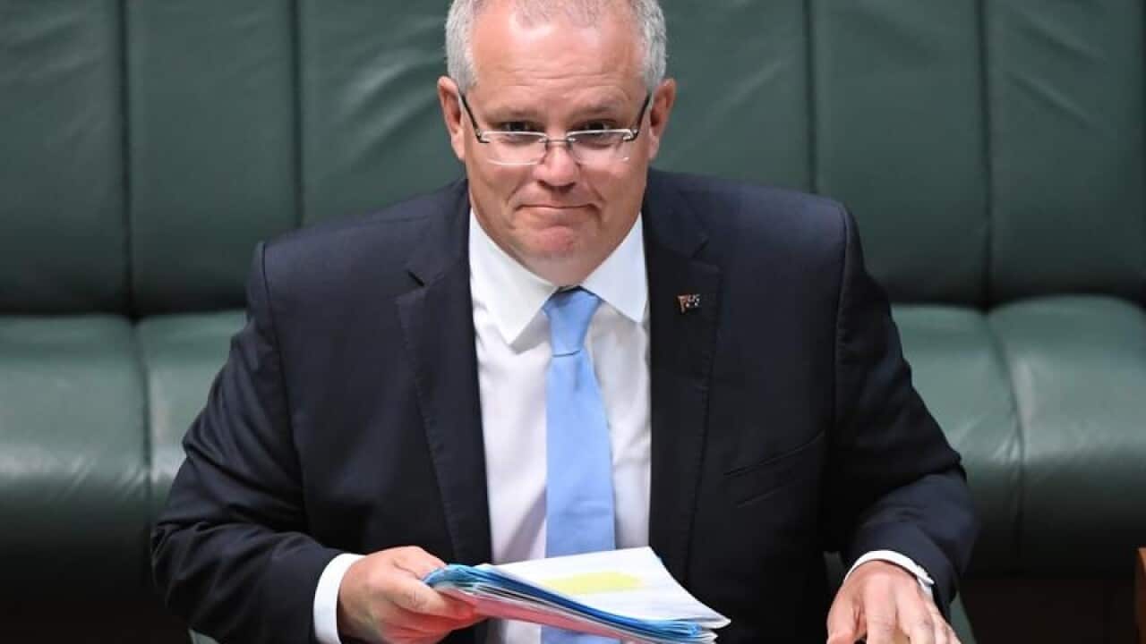 Prime Minister Scott Morrison during Question Time.