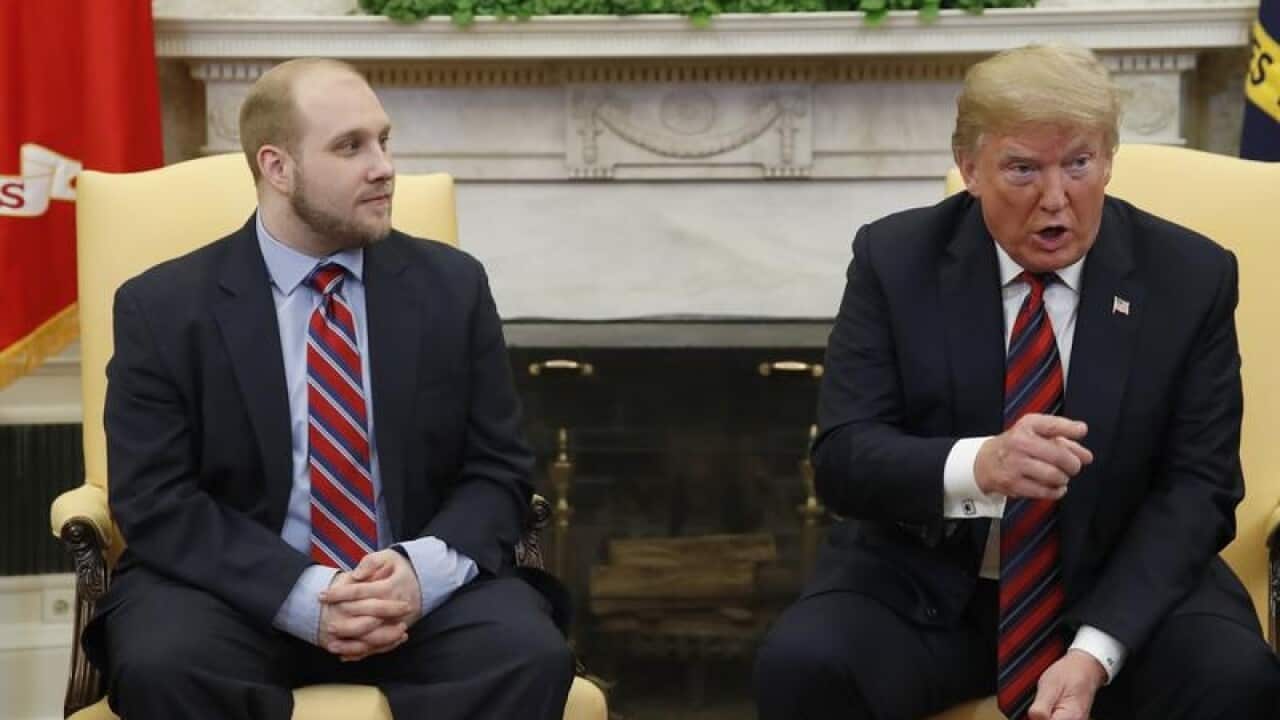 Joshua Holt and Donald Trump