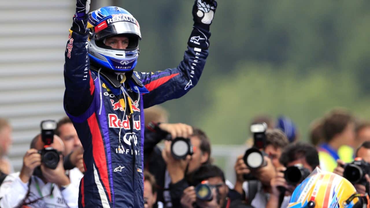 Red Bull Racing's German driver Sebastian Vettel