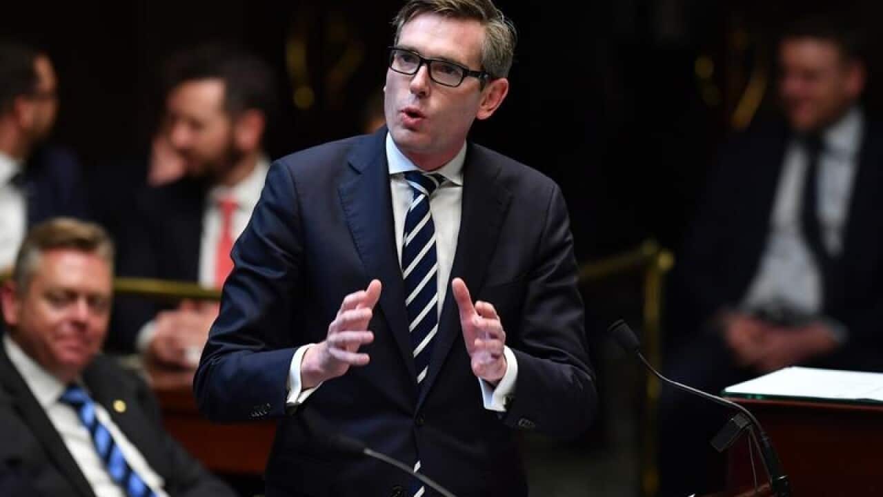 Dominic Perrottet speaks during Question Time