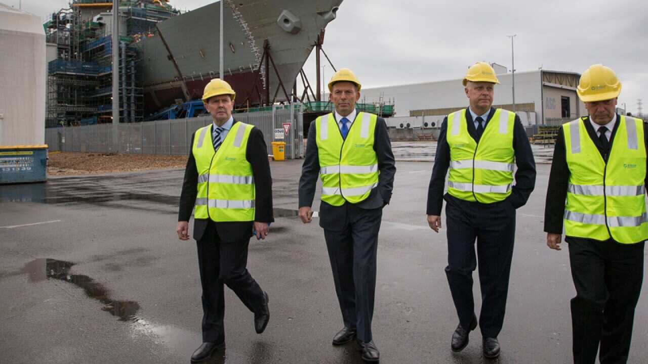 Tech Port defence ship building yards in Adelaide.