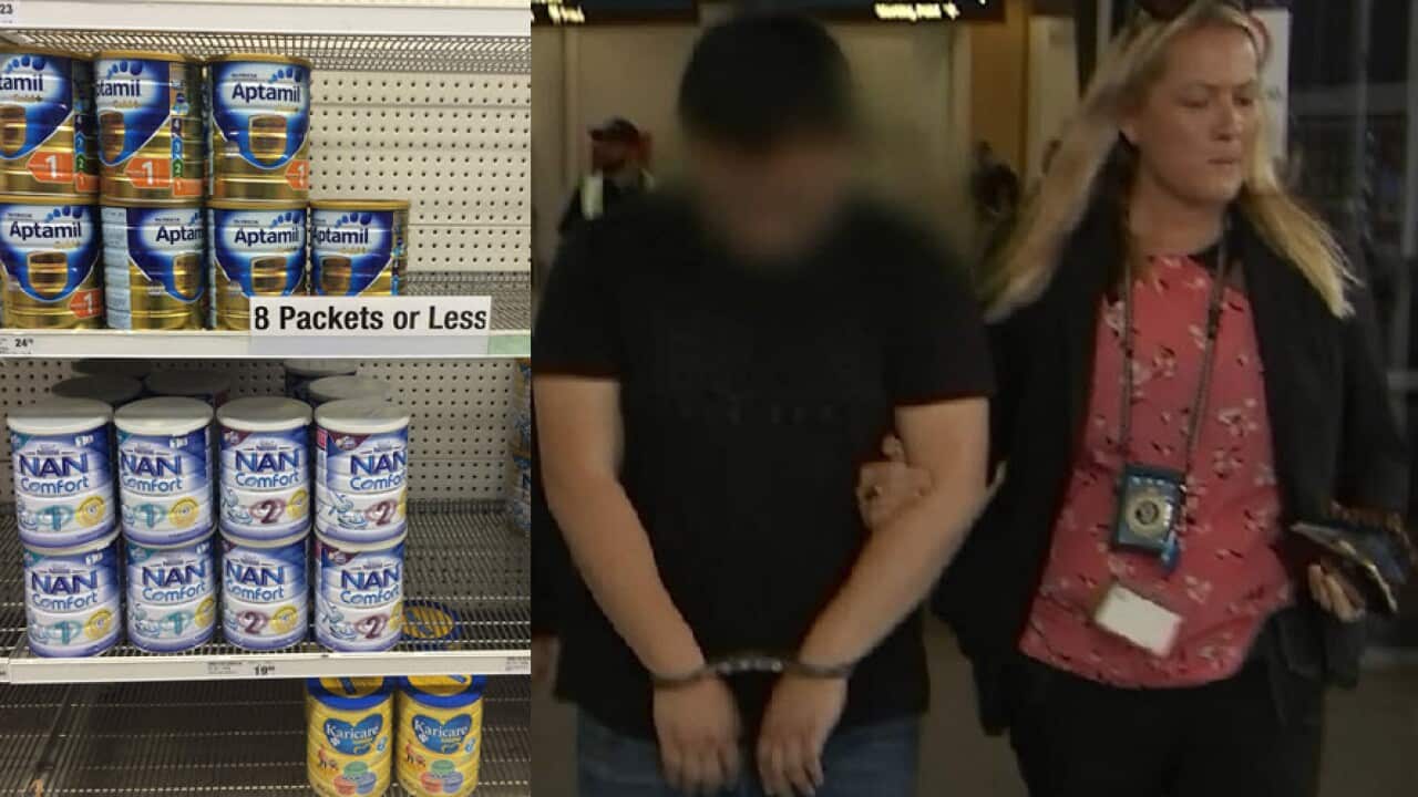 Detectives have arrested three people over the alleged theft of $1 million worth of baby formula.