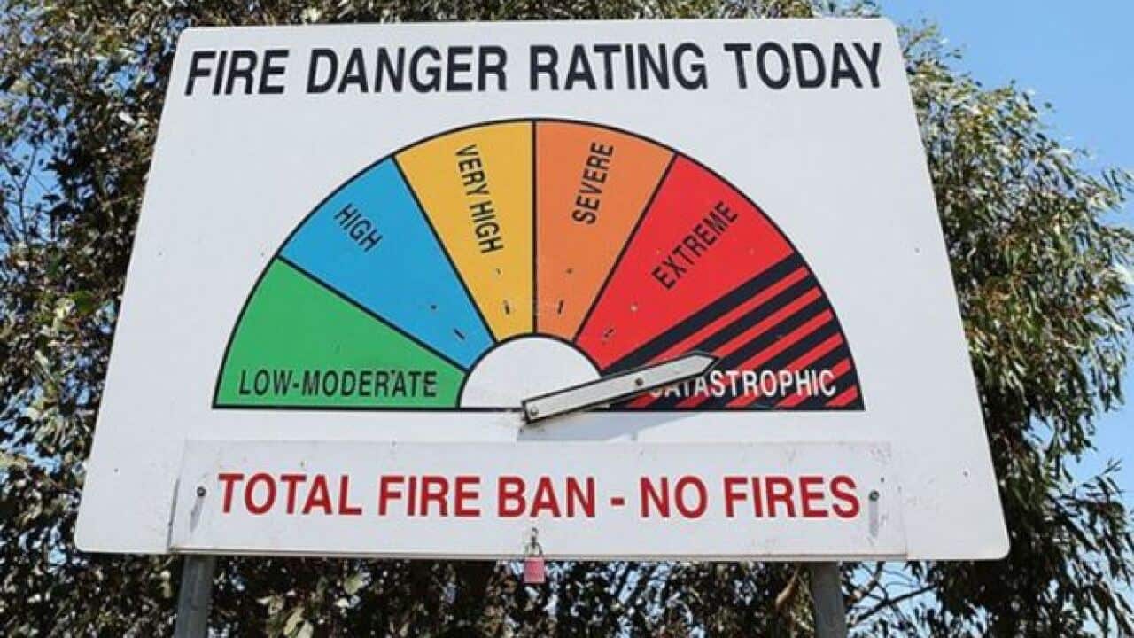 A total fire ban is in place in South Australia.