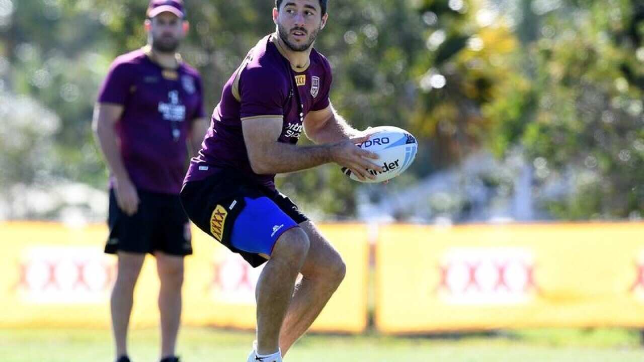 Queensland's Ben Hunt - training.