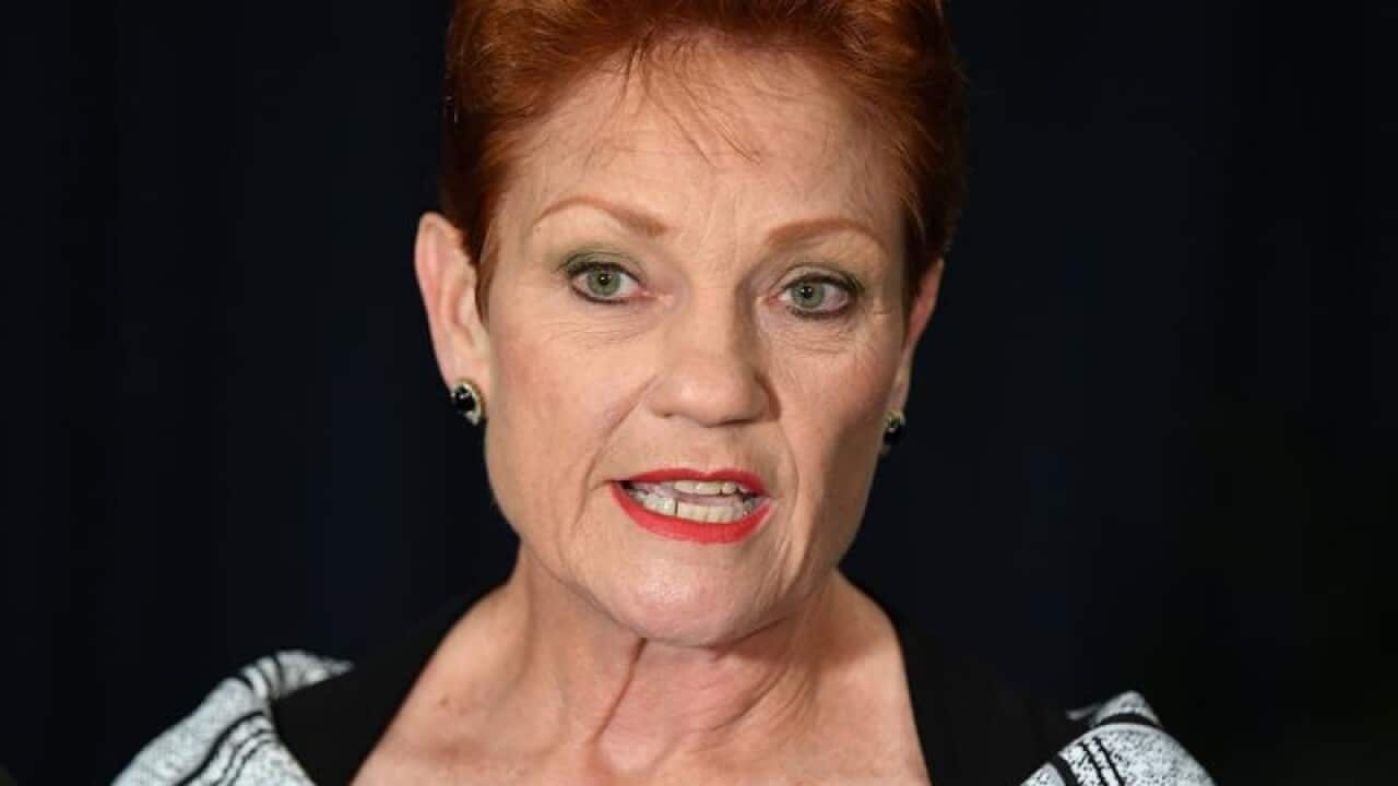 One Nation leader Pauline Hanson.
