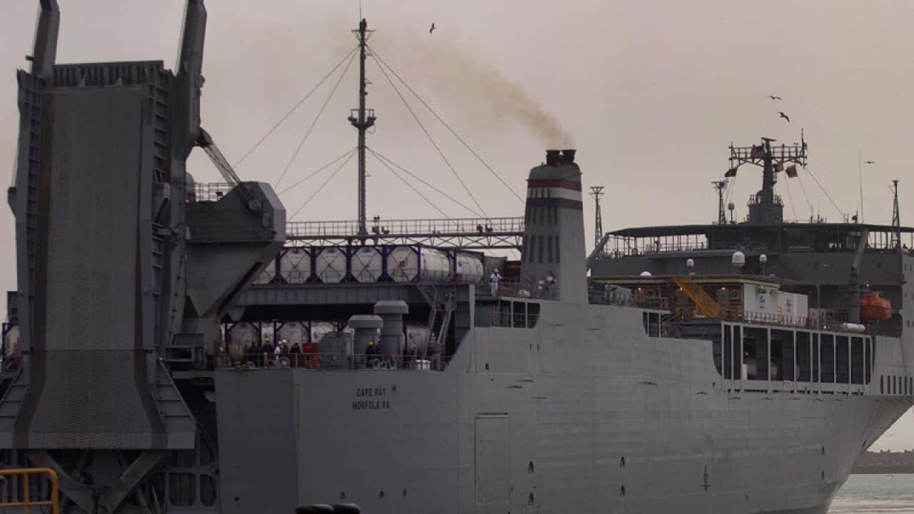 US ship MV Cape Ray, which will be used to destroy chemical weapons