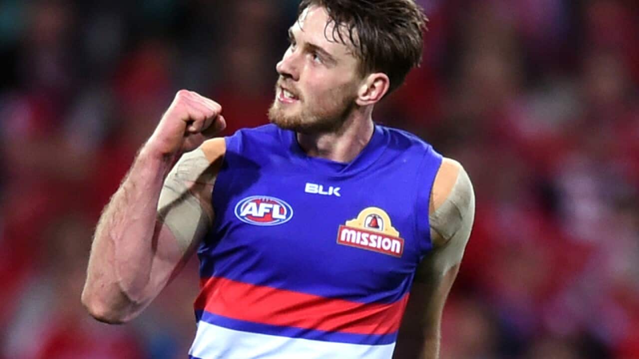 Jordan Roughead of the Bulldogs