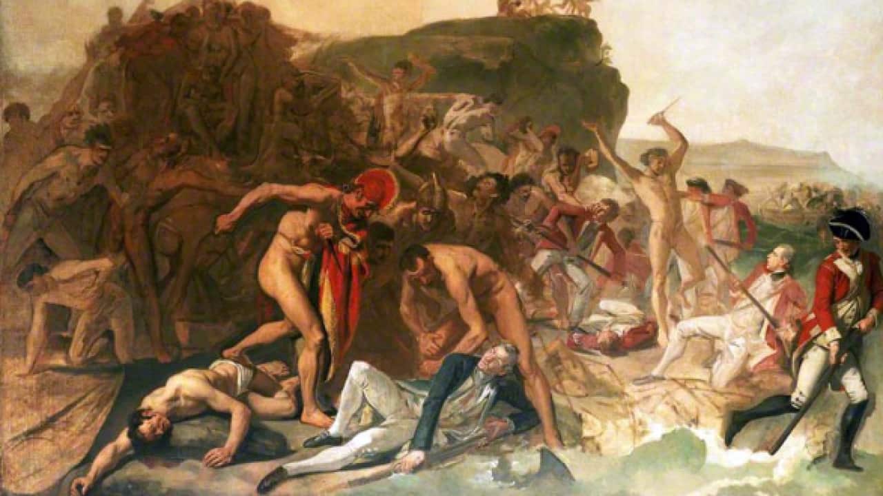 The Death of Captain James Cook by Johann Zoffany