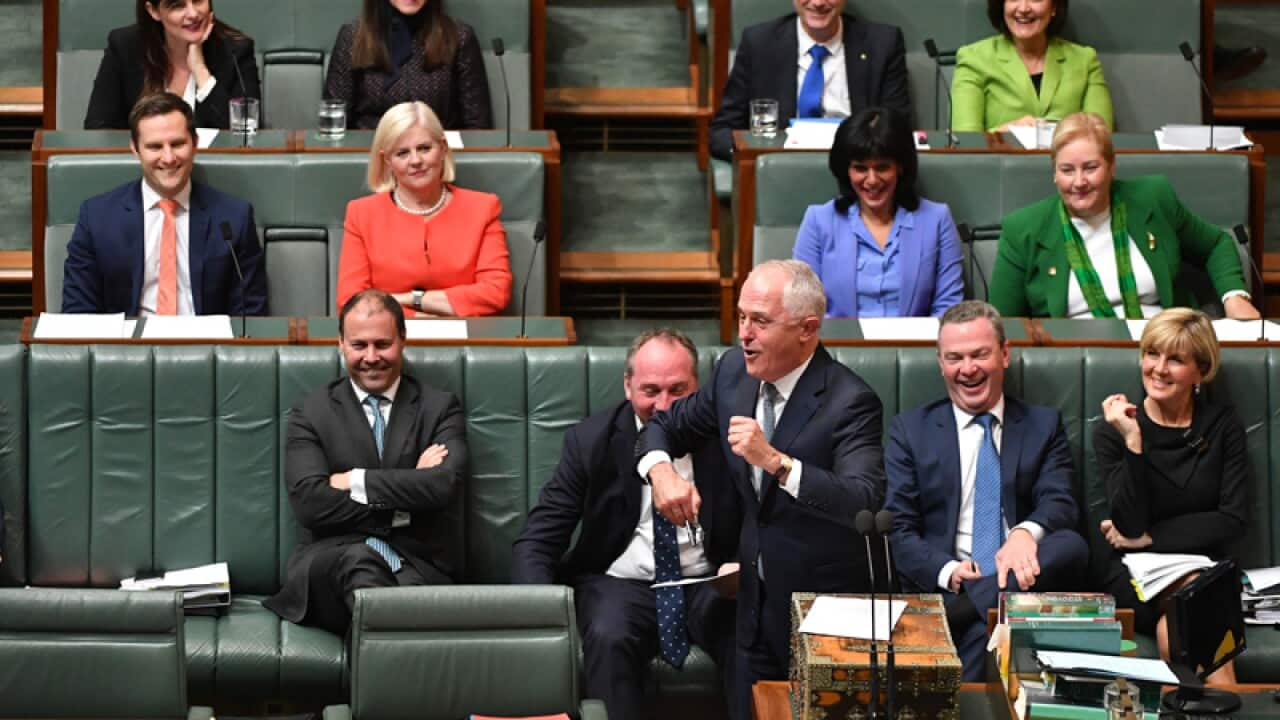 Prime Minister Malcolm Turnbull speaks during Question Time