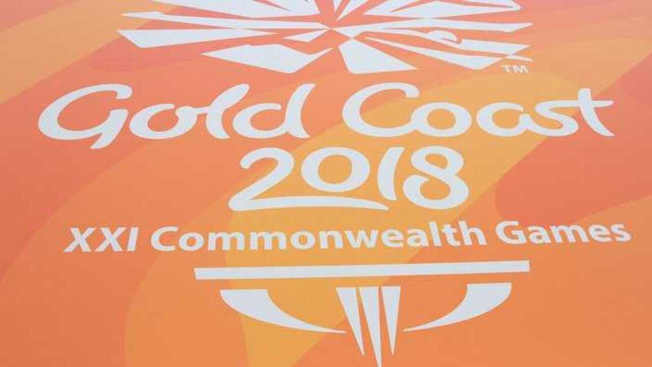 A Commonwealth games sign visible at the Media Centre at the Commonwealth Games 2018 in Gold Coast