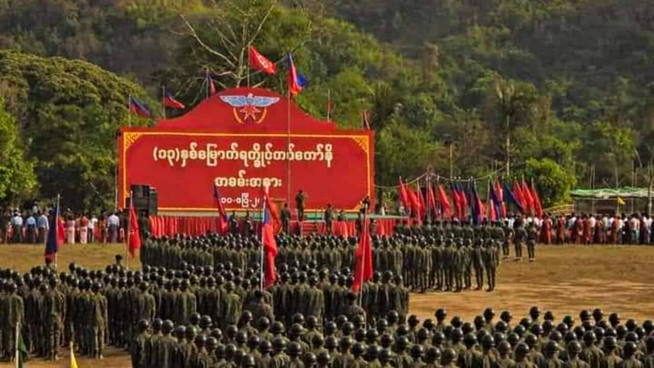 ဓါတ်ပုံ - ဧပြီလအတွင်းကျင်းပခဲ့သည့် ရက္ခိုင့်တပ်တော်နေ့ အခမ်းအနား