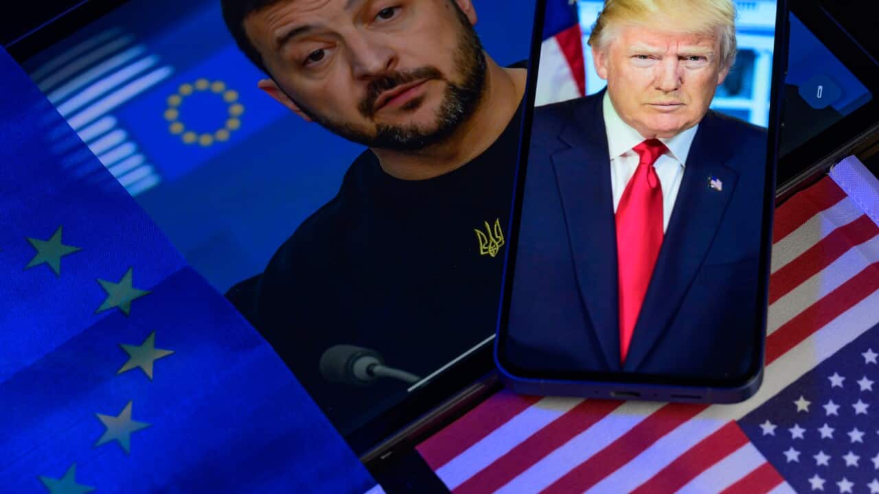 Donald Trump - Vladimir Zelensky - Photo Illustration