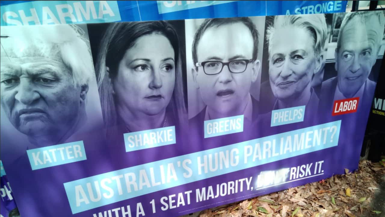 Campaign posters in Wentworth 