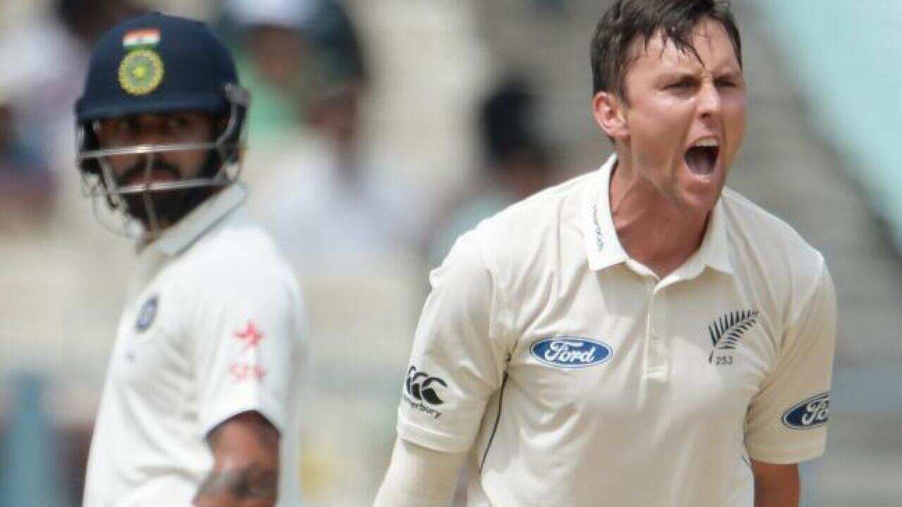 India's captain Virat Kohli and New Zealand's Trent Boult