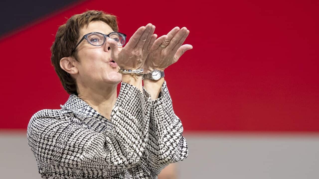 Annegret Kramp-Karrenbauer received the most votes to become the next leader of the German Christian Democrats (CDU).