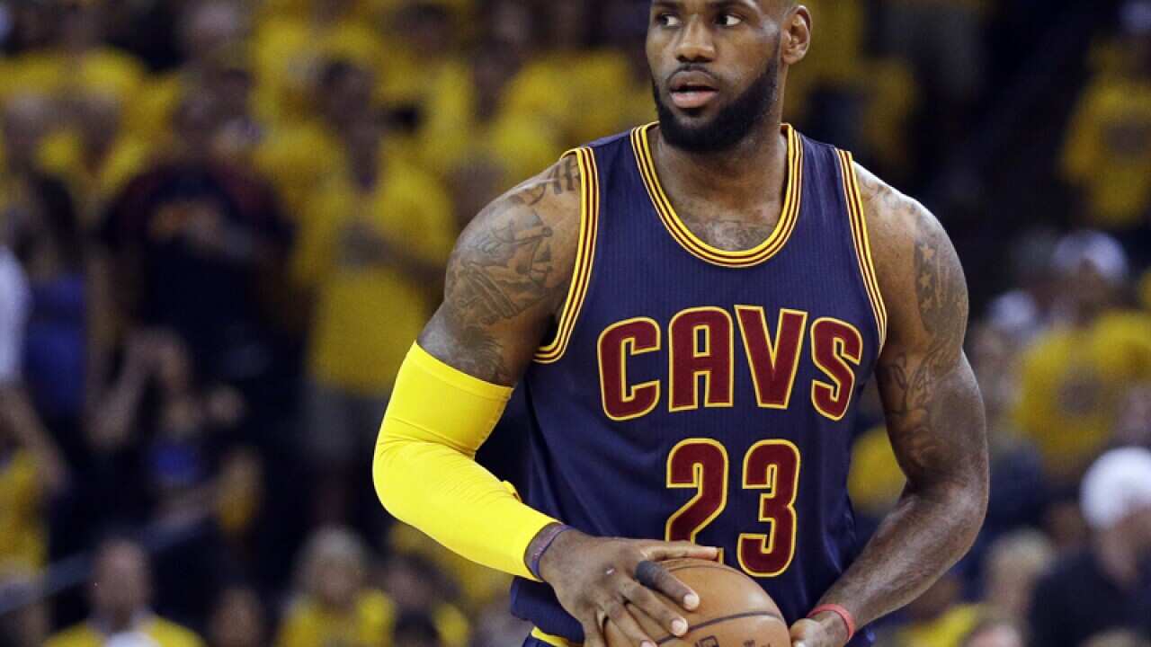 Cleveland Cavaliers forward LeBron James.