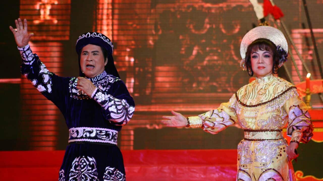 Nghệ sĩ Hoài Thanh và Đỗ Quyên