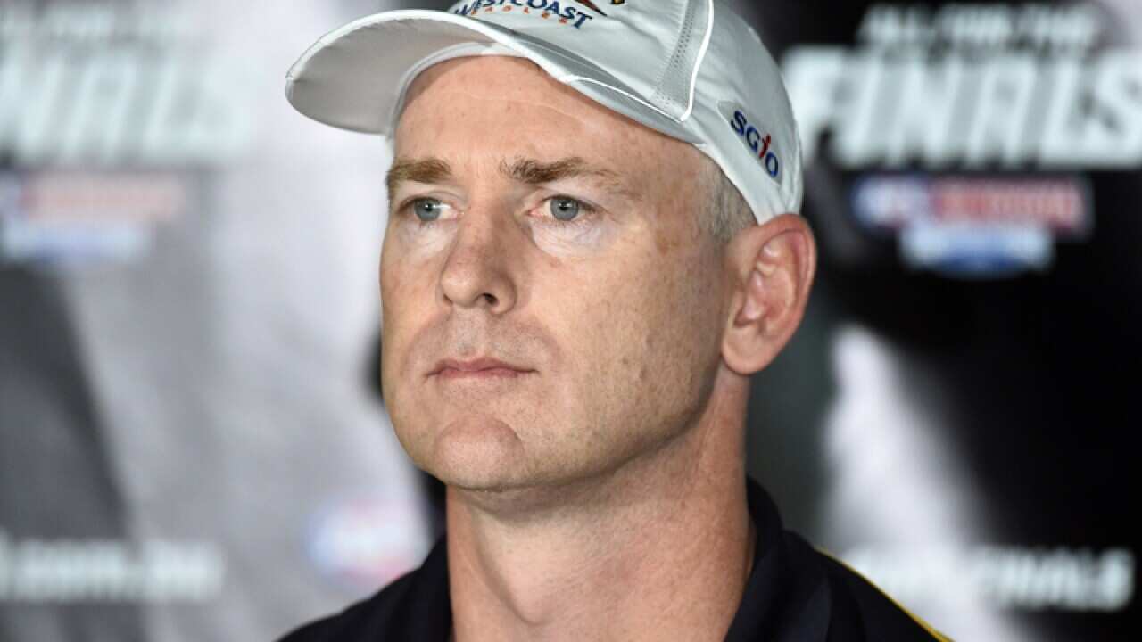 West Coast Eagles coach Adam Simpson