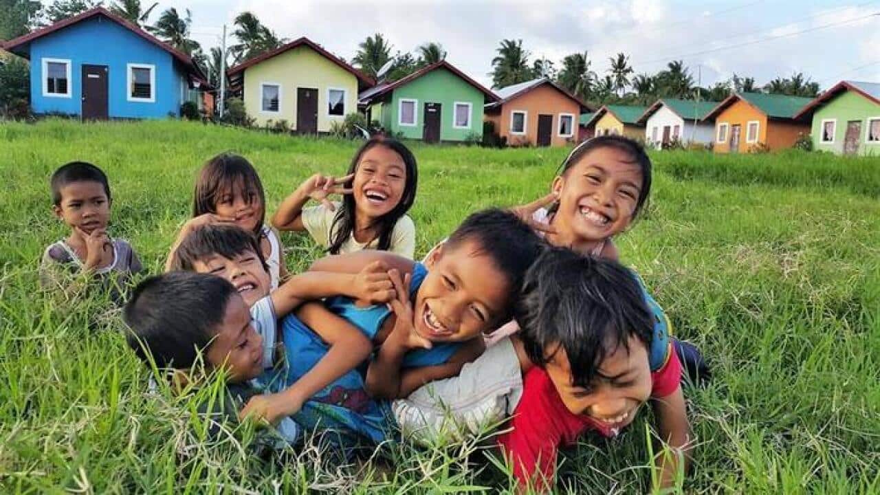 Children playing at Barangay Engkanto