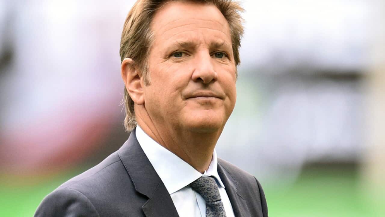 Channel Nine cricket host Mark Nicholas