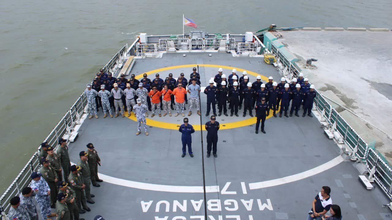 Philippine Coast Guard and the crew of BRP Teresa Magbanua