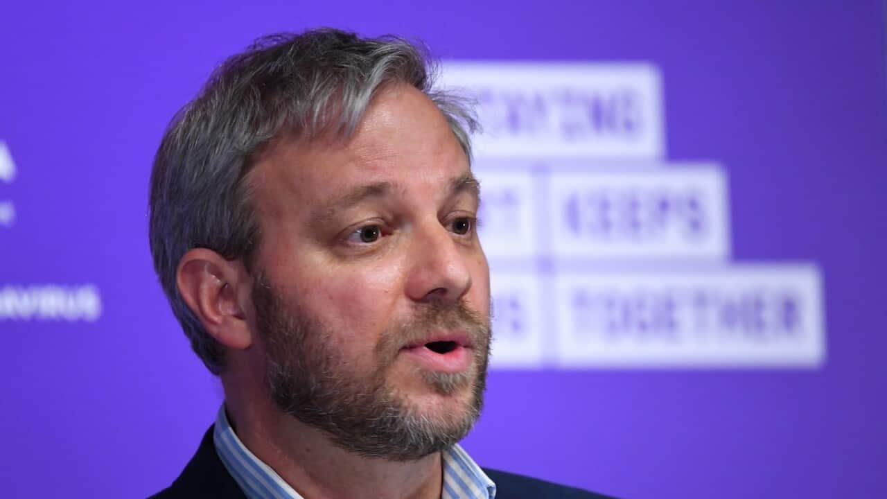 Victorian Chief Health Officer Brett Sutton addresses the media