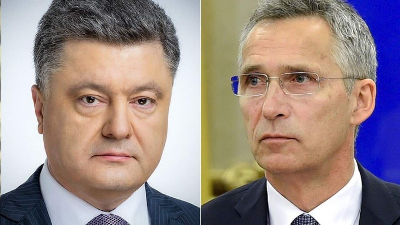 President of Ukraine Petro Poroshenko and NATO Secretary General Jens Stoltenberg