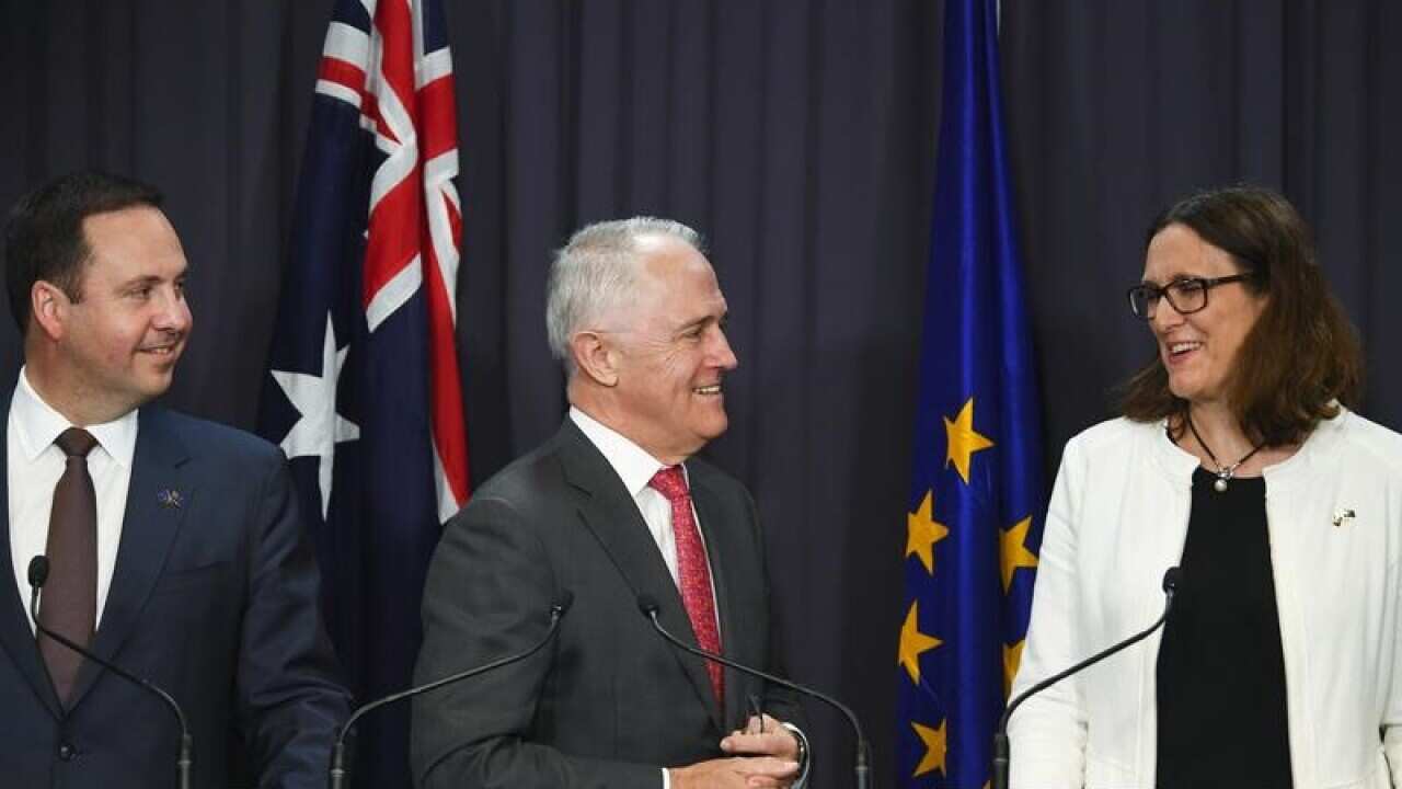 MALCOLM TURNBULL EU TRADE NEGOTIATIONS